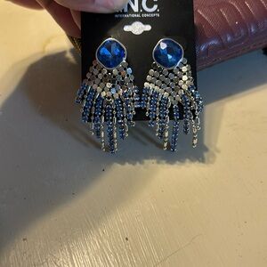 International Concept (I.N.C) Post Earings Blue & Silver